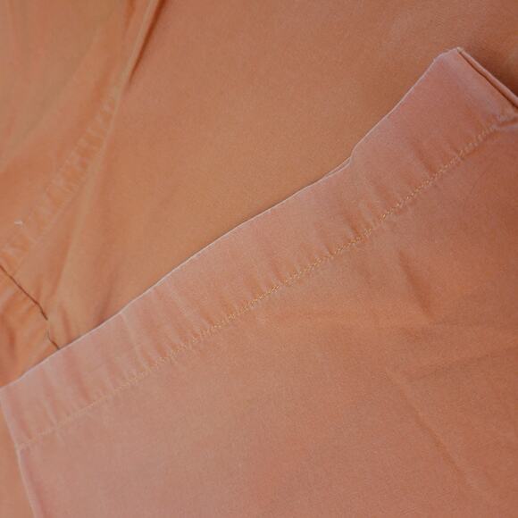 Gant Mens Short Sleeve Peach Poplin Button-Down Shirt Coral Medium 100% Cotton - Picture 9 of 9